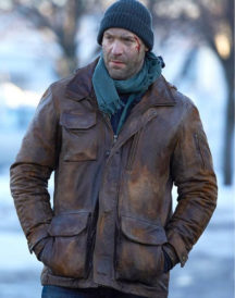 Corey Stoll The Strain Brown Leather Jacket