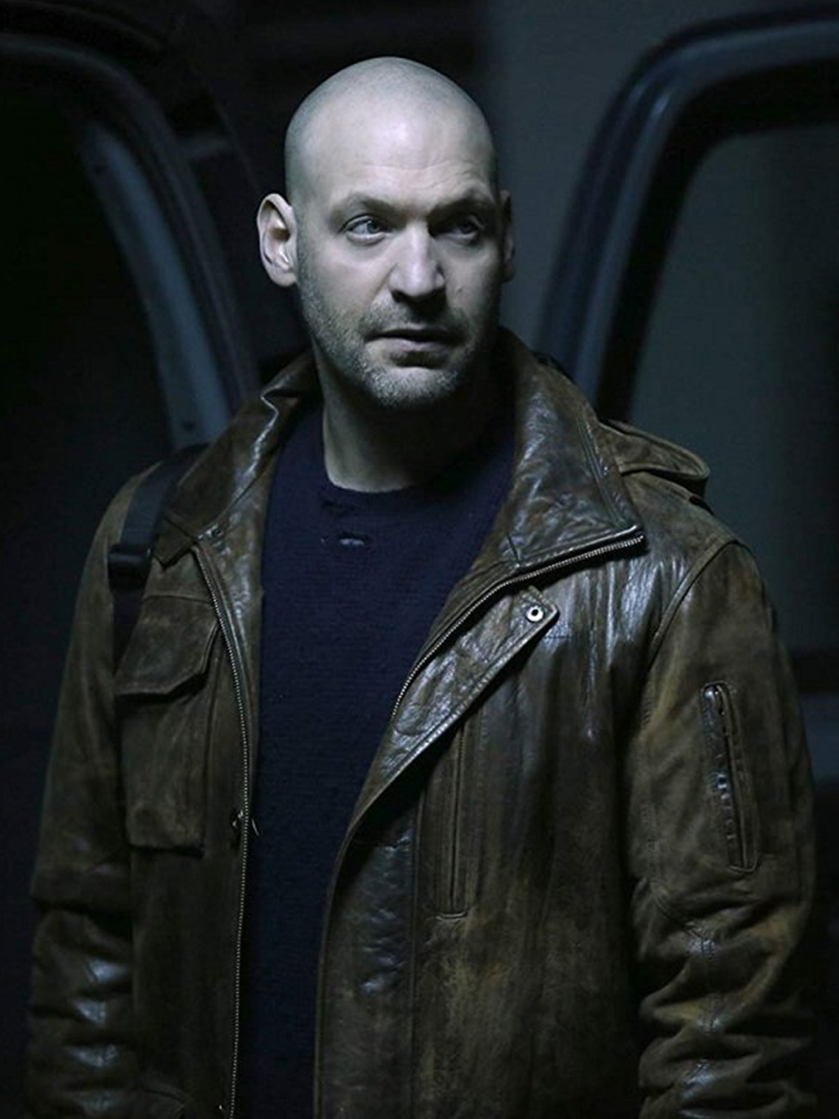 Corey Stoll The Strain Brown Leather Jacket