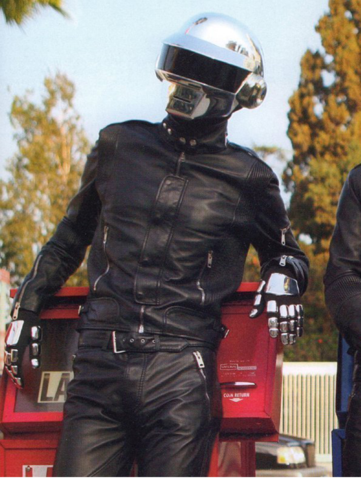 Daft Punk Black Leather Jacket