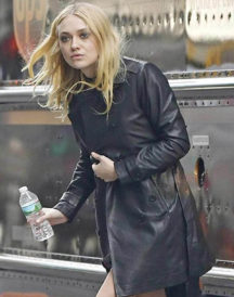 Dakota Fanning Oceans 8 Black Coat