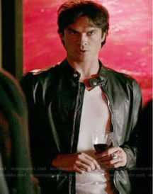Damon Salvatore Vampire Diaries Black Jacket