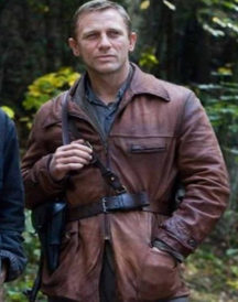 Daniel Craig Defiance Brown Leather Jacket