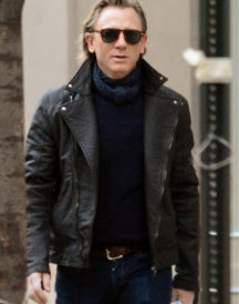 Daniel Craig Rocks Black Leather