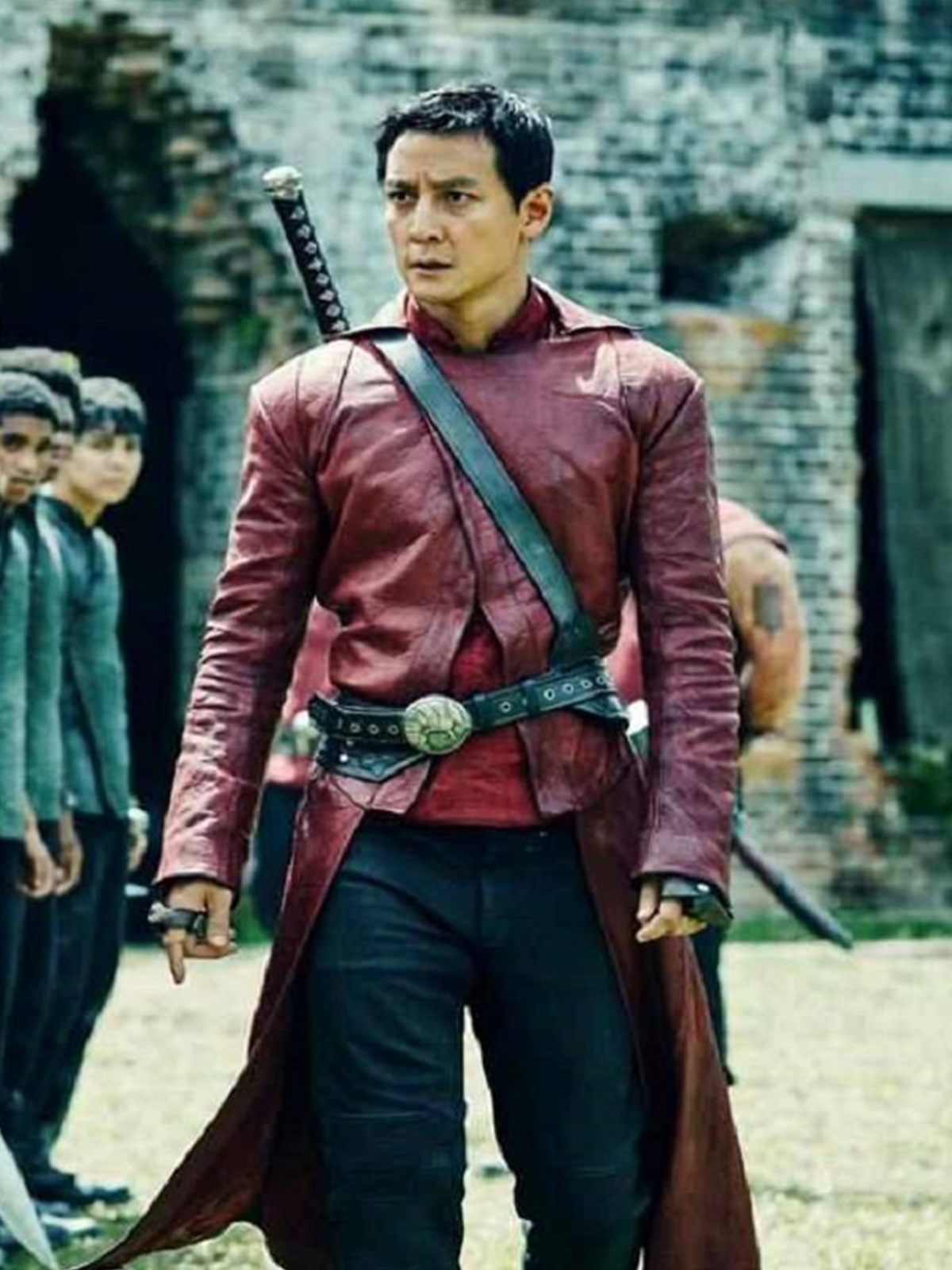 Daniel Wu Sunny Red Leather Jacket