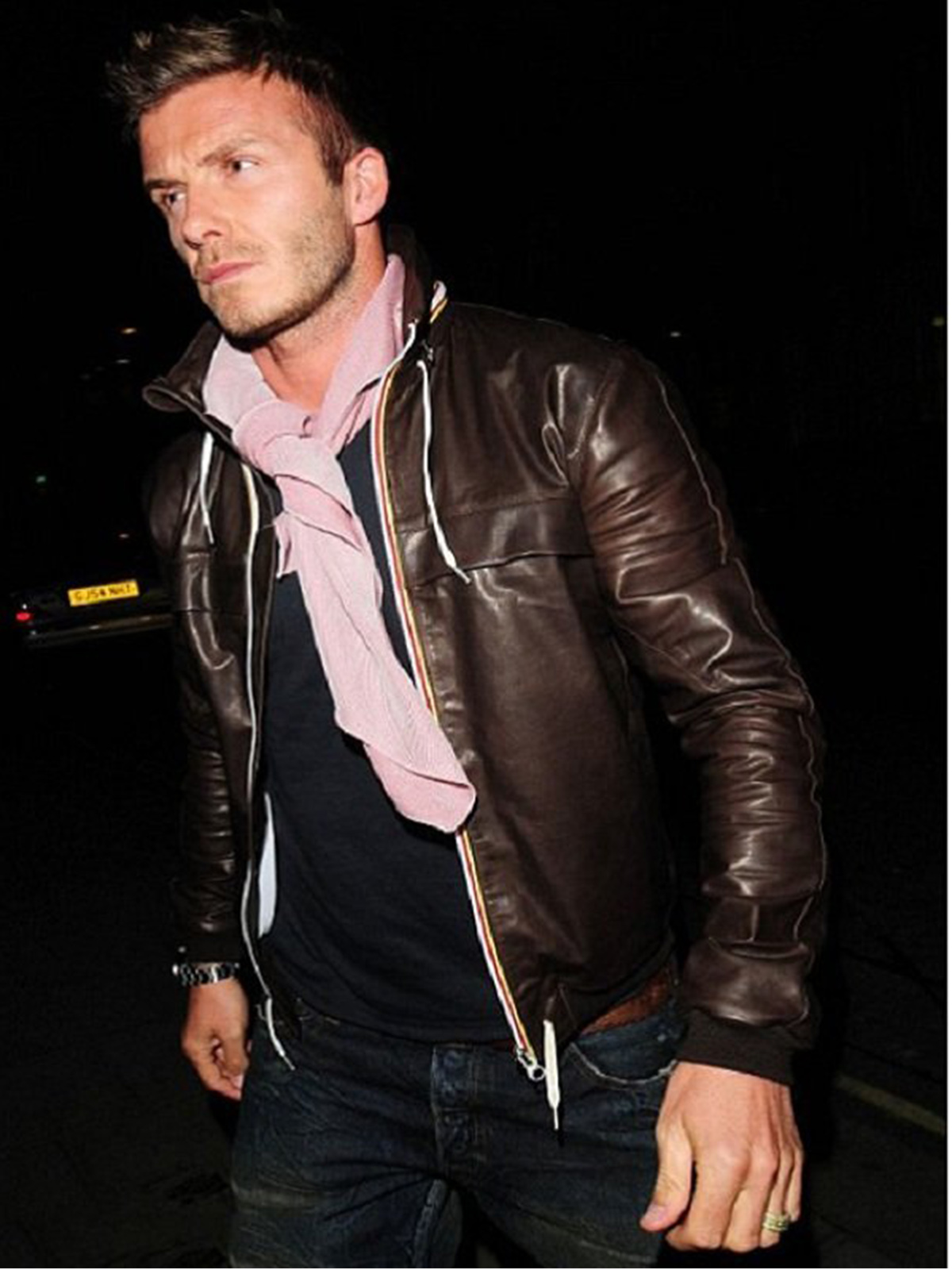 David Beckham Brown Jacket