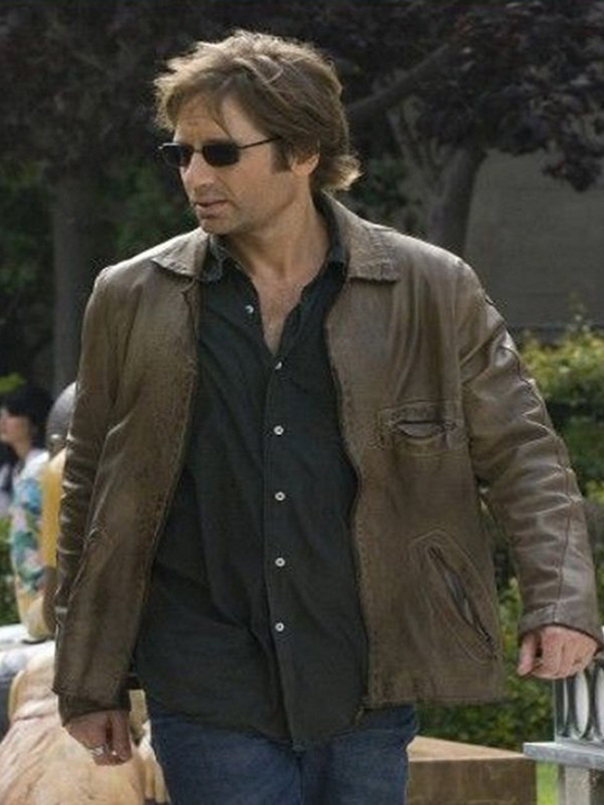 David Duchovny Brown Jacket