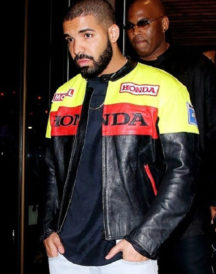 Drake Graham Honda Motorcycle Leather Jacket