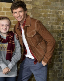 Eddie Redmayne Suede Leather Jacket