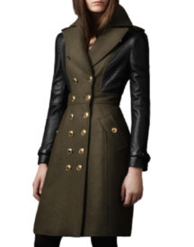Elegant Leather Women’s Coat