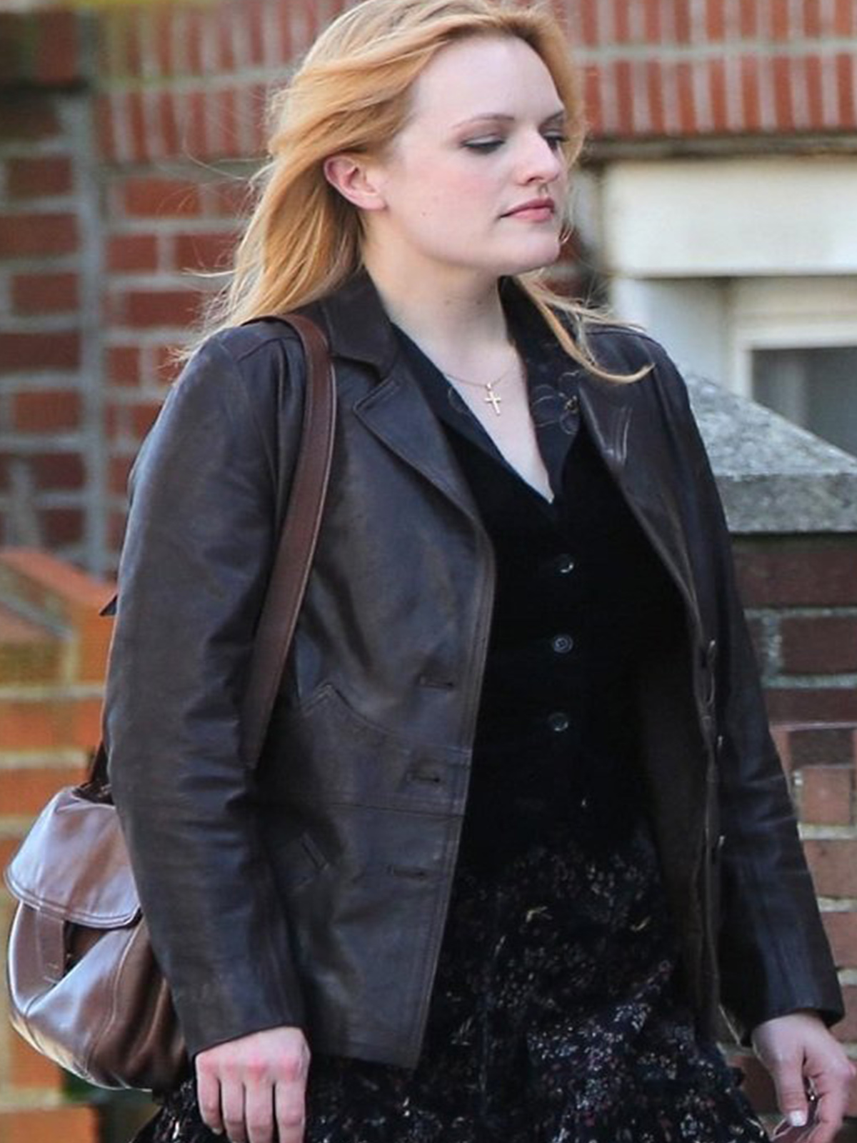 Elisabeth Moss The Kitchen Brown Jacket