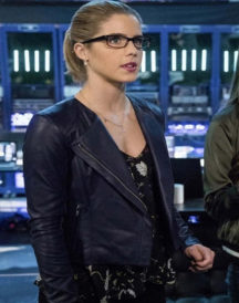Emily Bett Rickards Arrow Leather Jacket