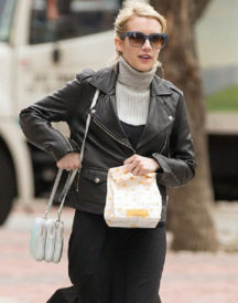 Emma Roberts Black Jacket
