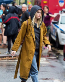 Emma Stone Mustard Trench On Maniac Coat