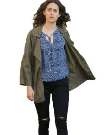 Emmy Rossum Fiona Gallagher Shameless TV Series Coat