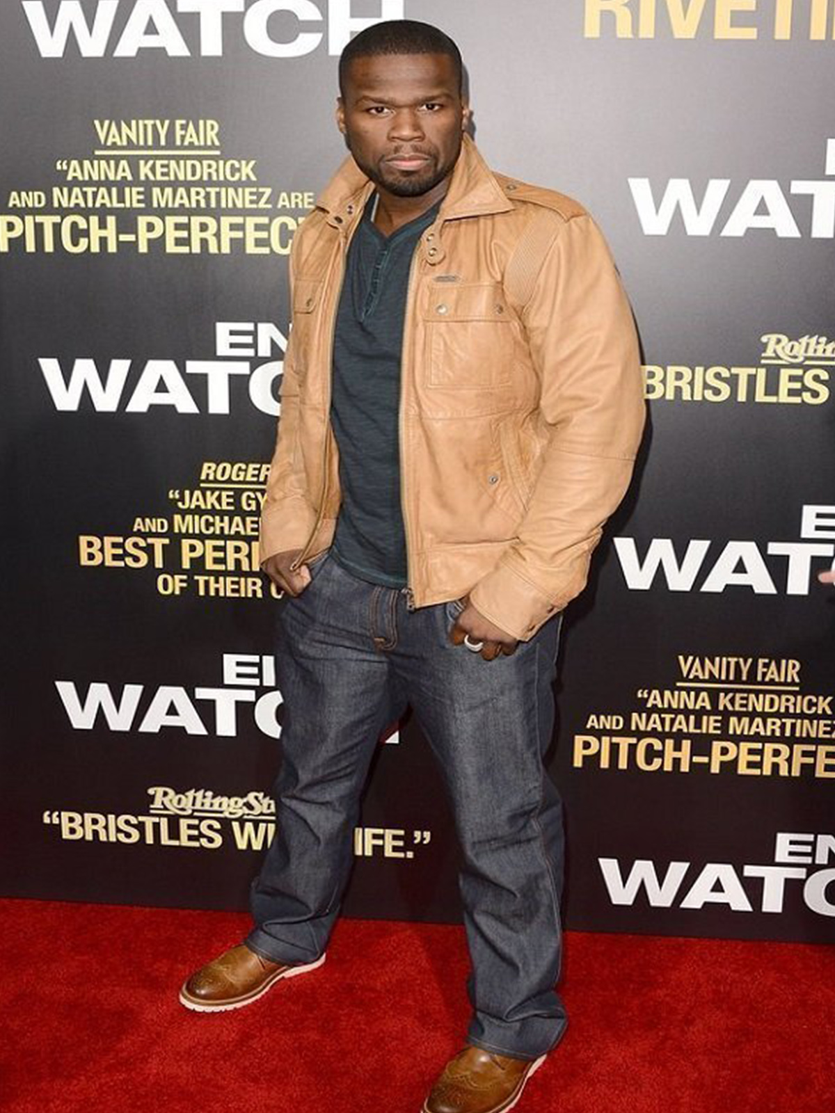 End of Watch 50 Cent Leather Jacket