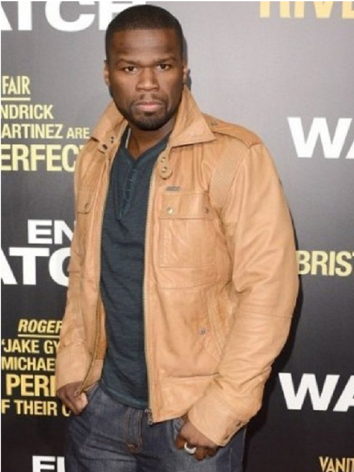 End of Watch 50 Cent Leather Jacket