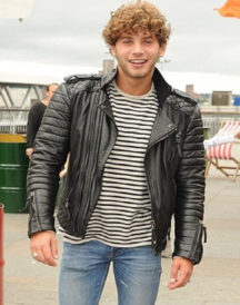 Eyal Booker Biker Black Leather Jacket