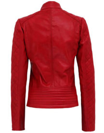 FL Trendy Red Leather Jacket FL Trendy Red Leather Jacket