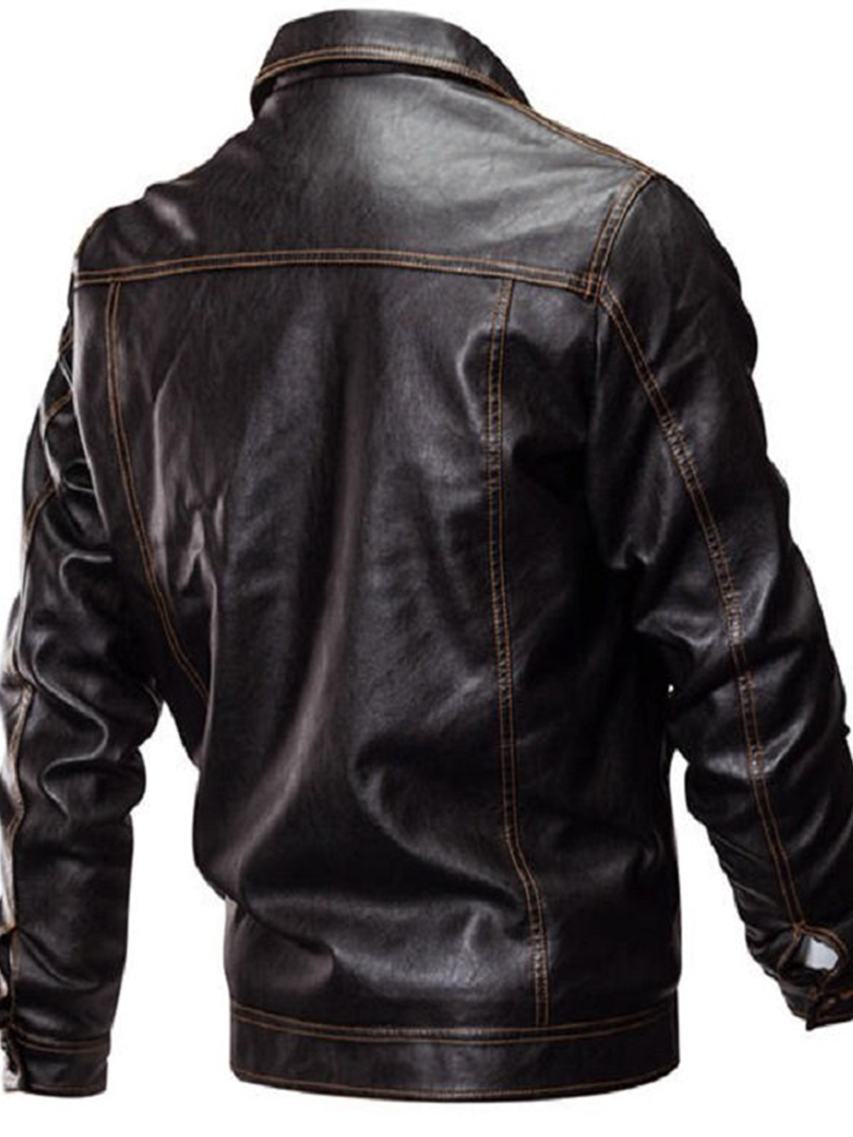 Fleece Warm Thick Winter Faux Leather Jacket