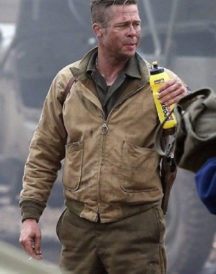 Fury Brad Pitt Jacket Fury Brad Pitt Jacket