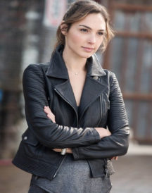 Gal Gadot Fast Furious 6 Black Leather Jacket