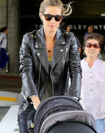 Gisele Bündchen Motorcycle Leather Jacket