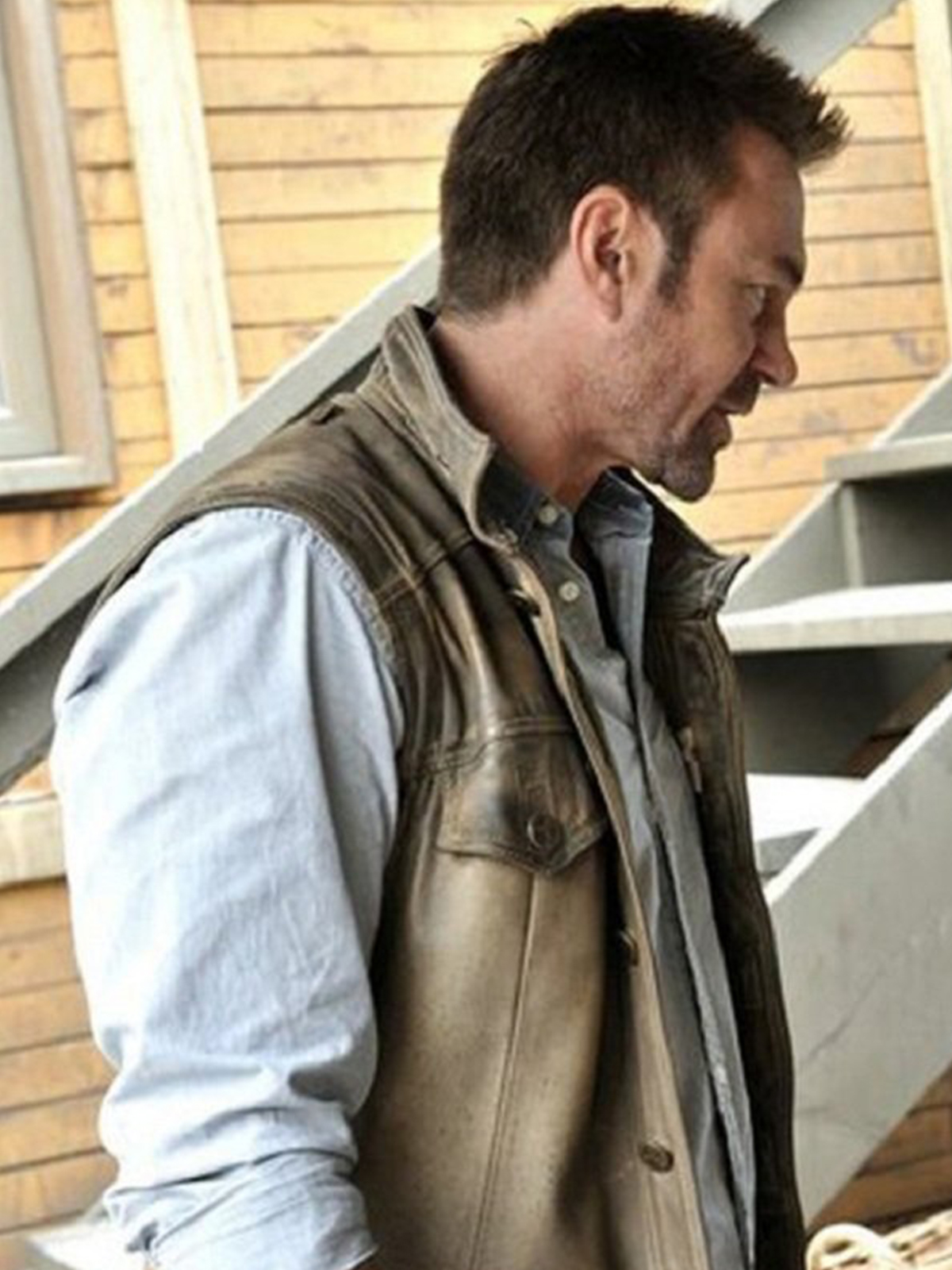 Grant Bowler Defiance Brown Vest