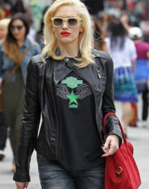 Gwen Stefani Black Leather Jacket