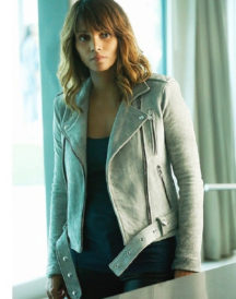 Halle Berry Extant Biker Leather Jacket