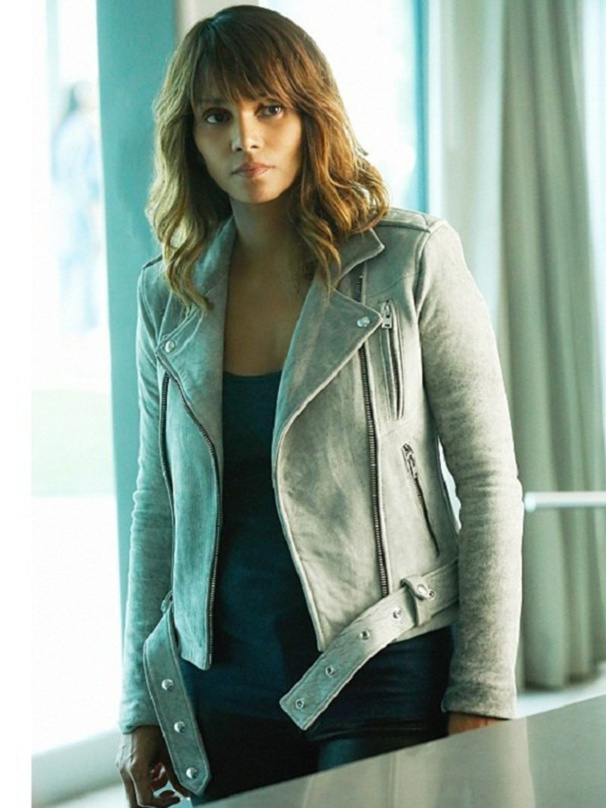 Halle Berry Extant Biker Jacket