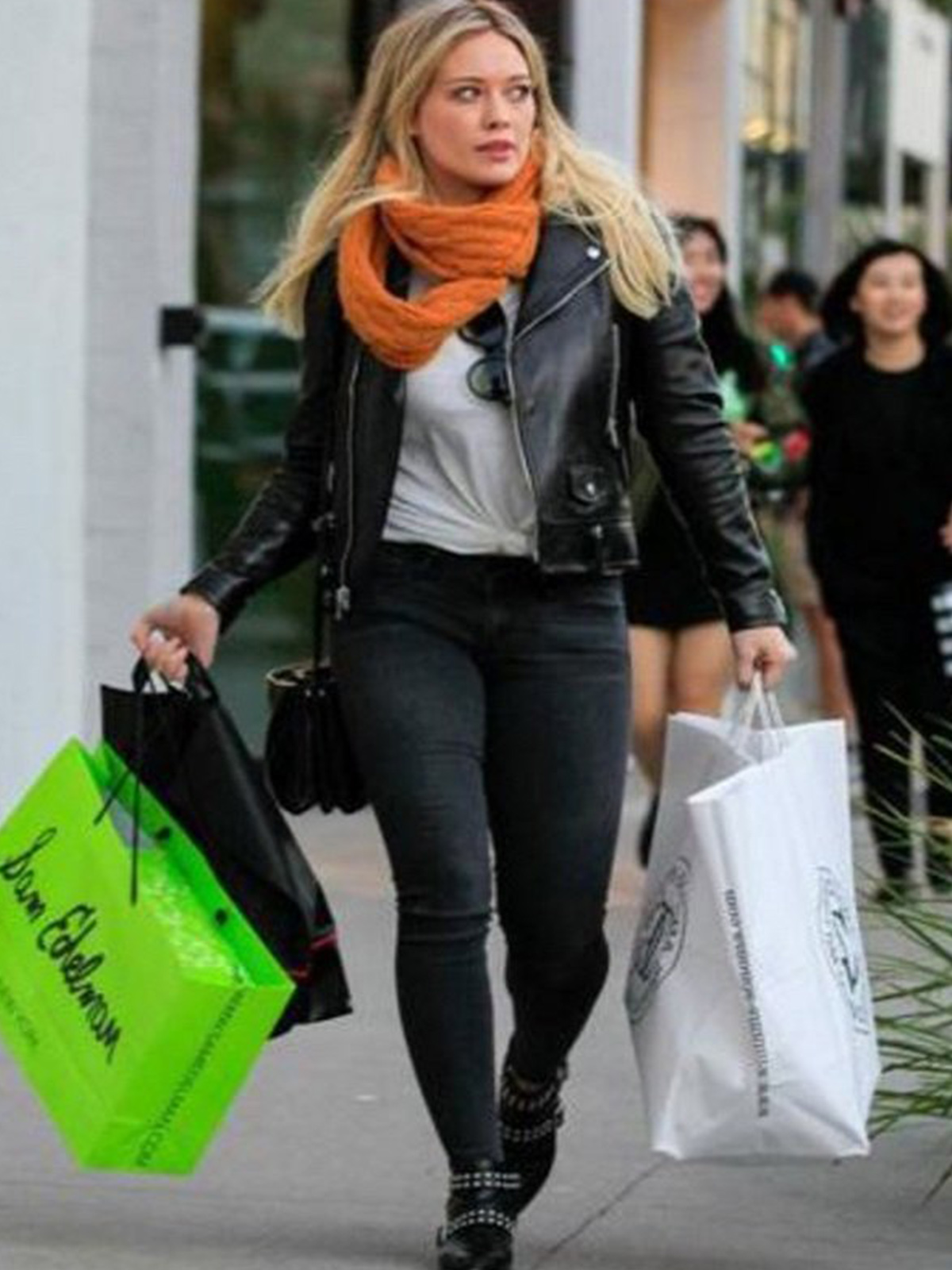 Hilary Duff Brando Leather Jacket