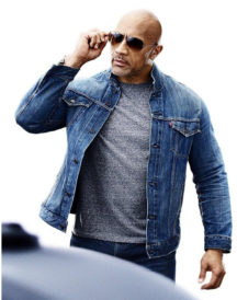 Hobbs Shaw Dwayne Johnson Denim Jacket
