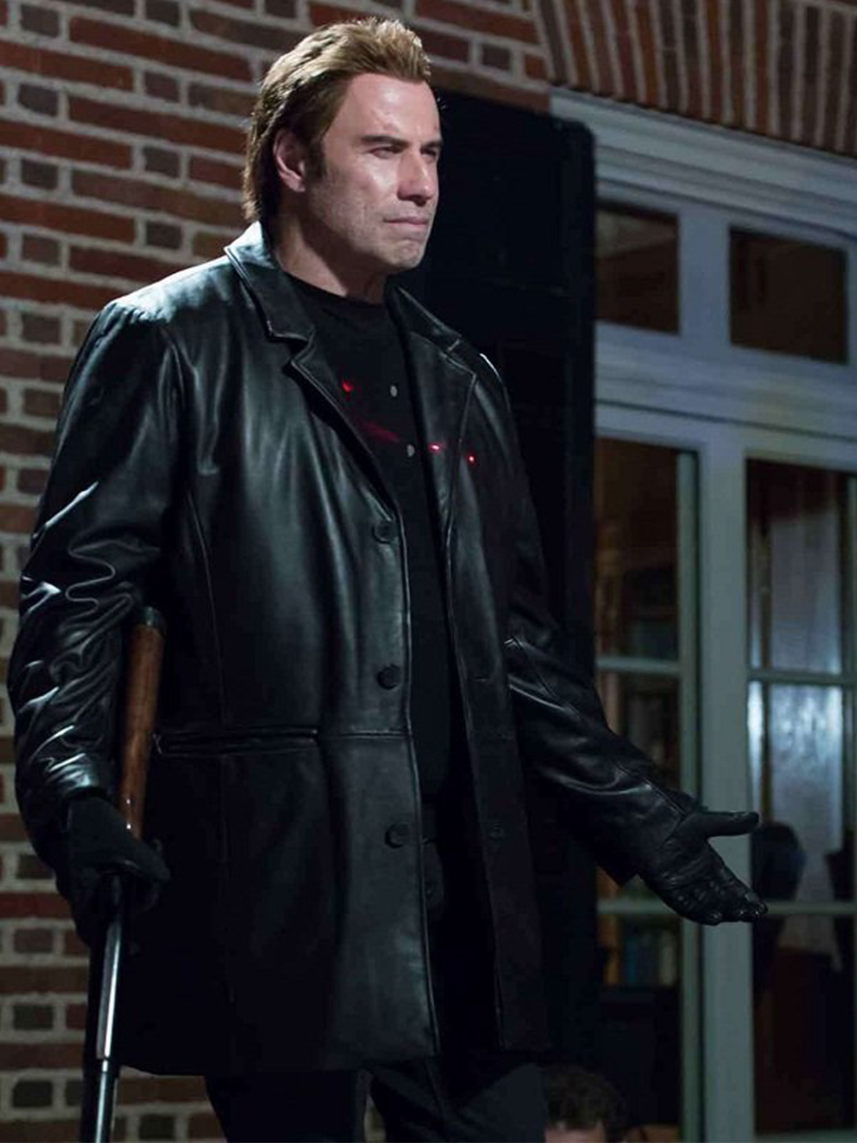 I Am Wrath John Travolta Black Leather Coat