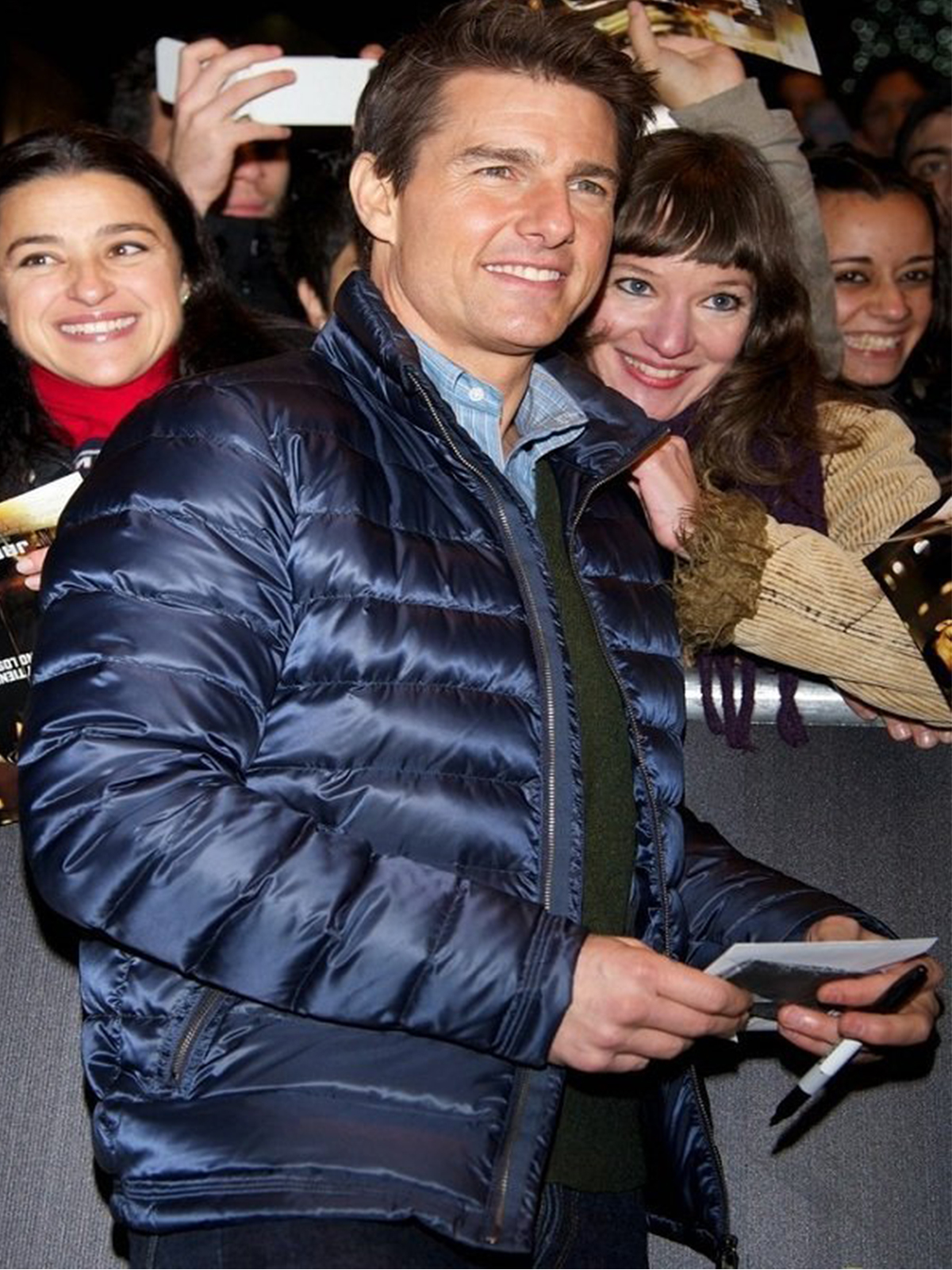 Jack Reacher Premiere Tom Blue Jacket