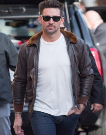 Jake Owen Bomber Leather Jacket