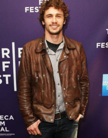 James Franco Brown Leather Jacket James Franco Brown Leather Jacket