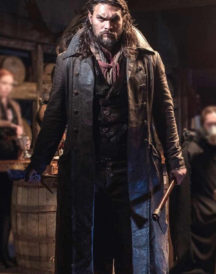 Jason Momoa Frontier Leather Trench Coat
