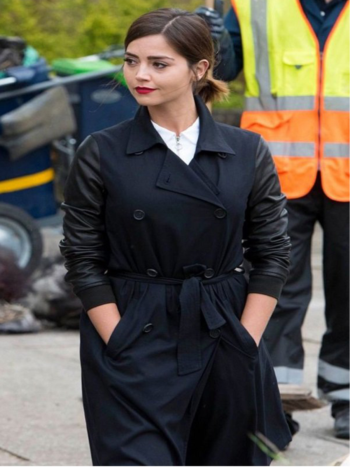 Jenna Coleman Doctor Wool Coat