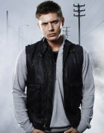 Jensen Ackles Supernatural Black Leather Vest