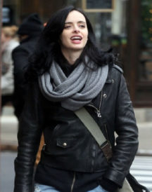 Jessica Jones The Defenders-Biker Leather Jacket