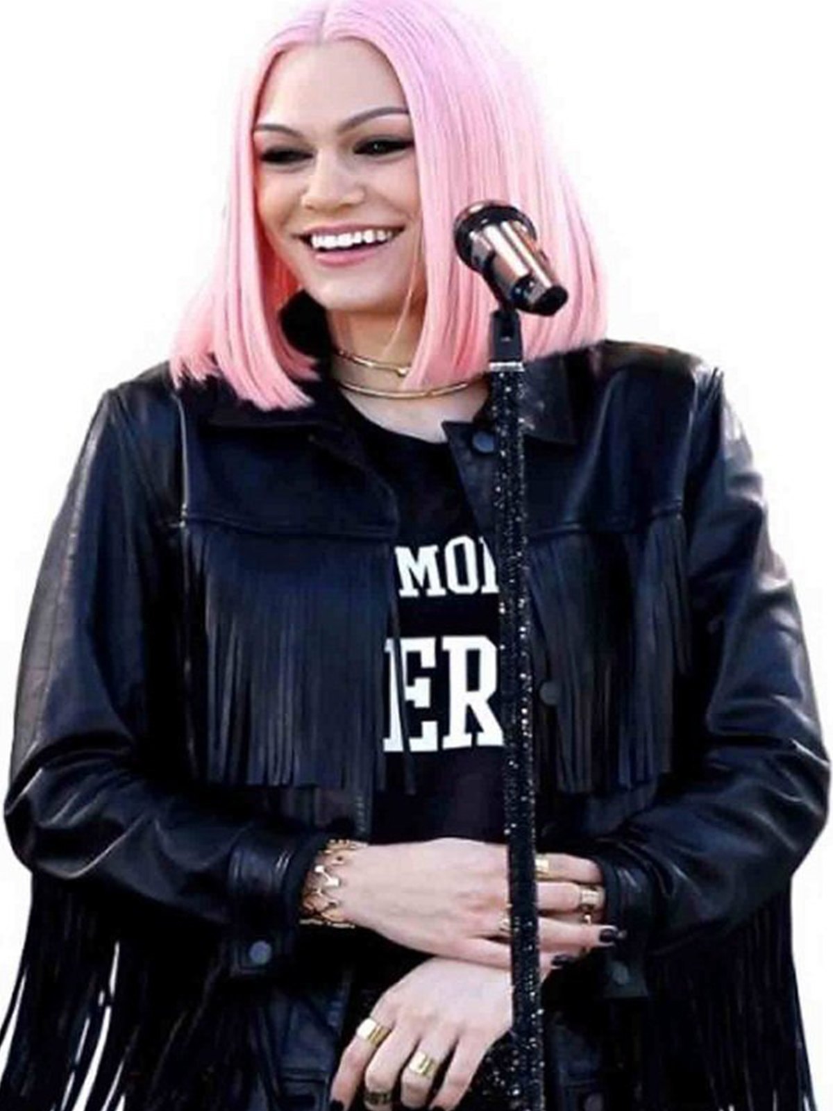 Jessie J Fringe Jacket