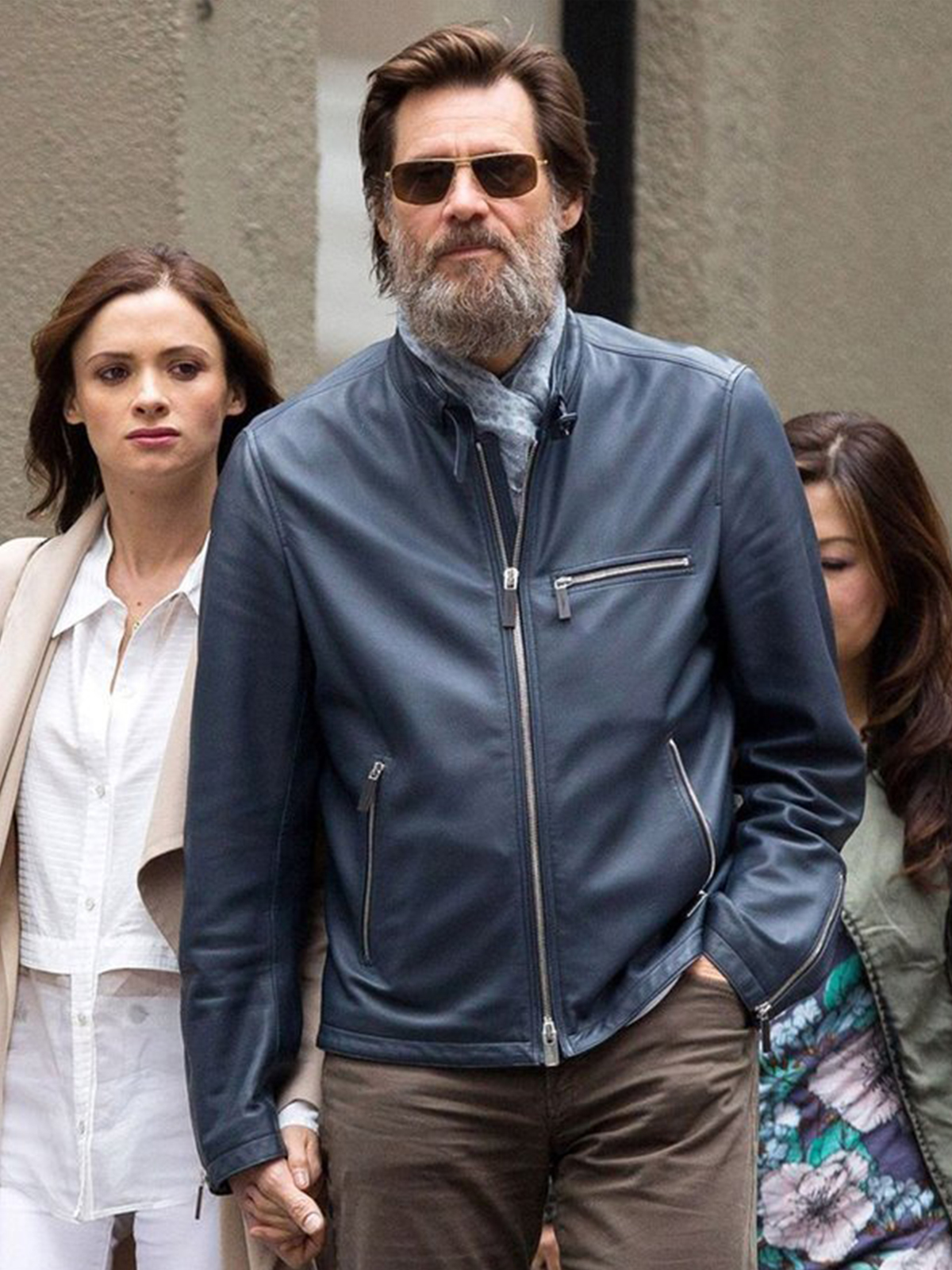 Jim Carrey NYC Leather Jacket