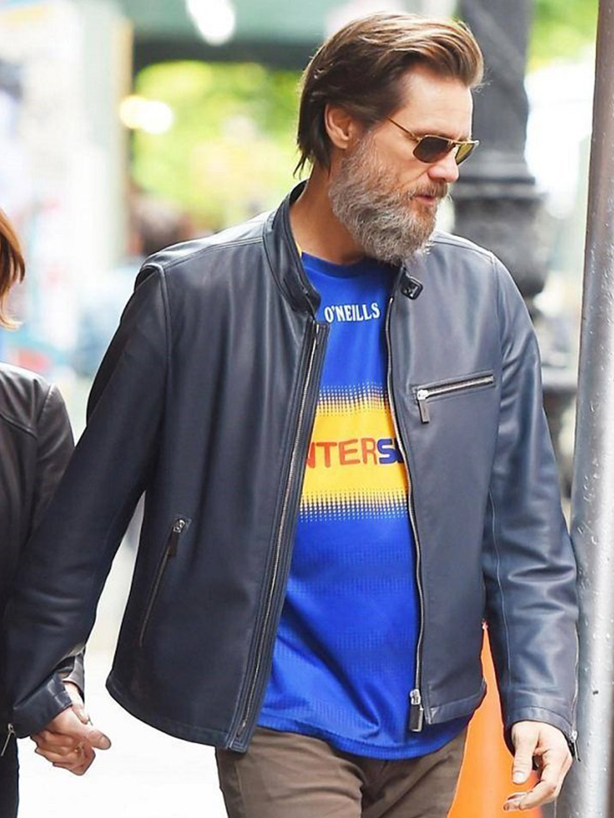 Jim Carrey NYC Leather Jacket