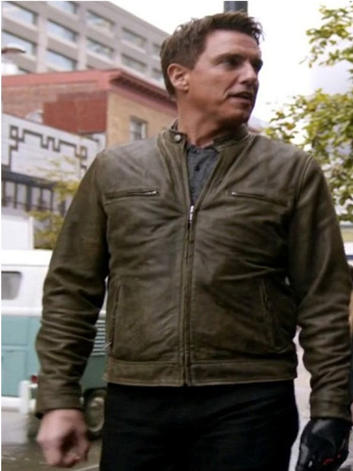John Barrowman Brown Jacket