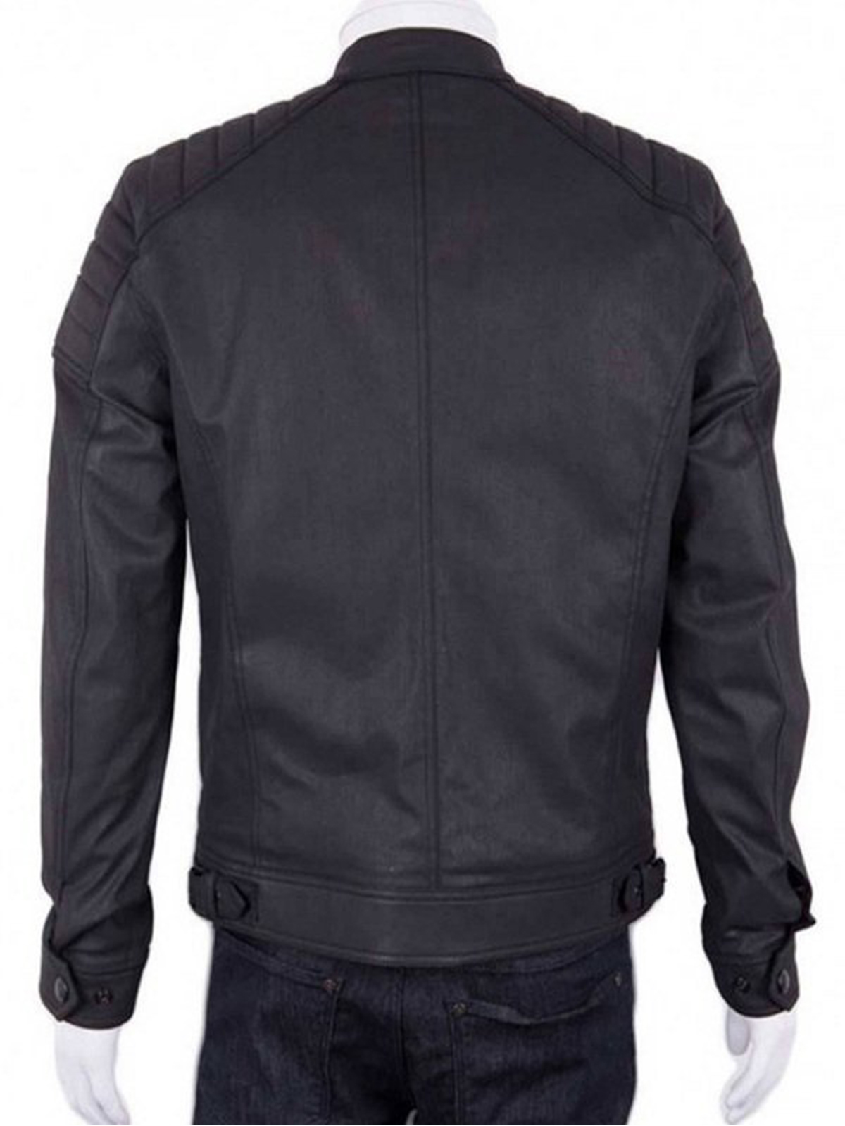 Josh Segarra Arrow Padded Leather Jacket