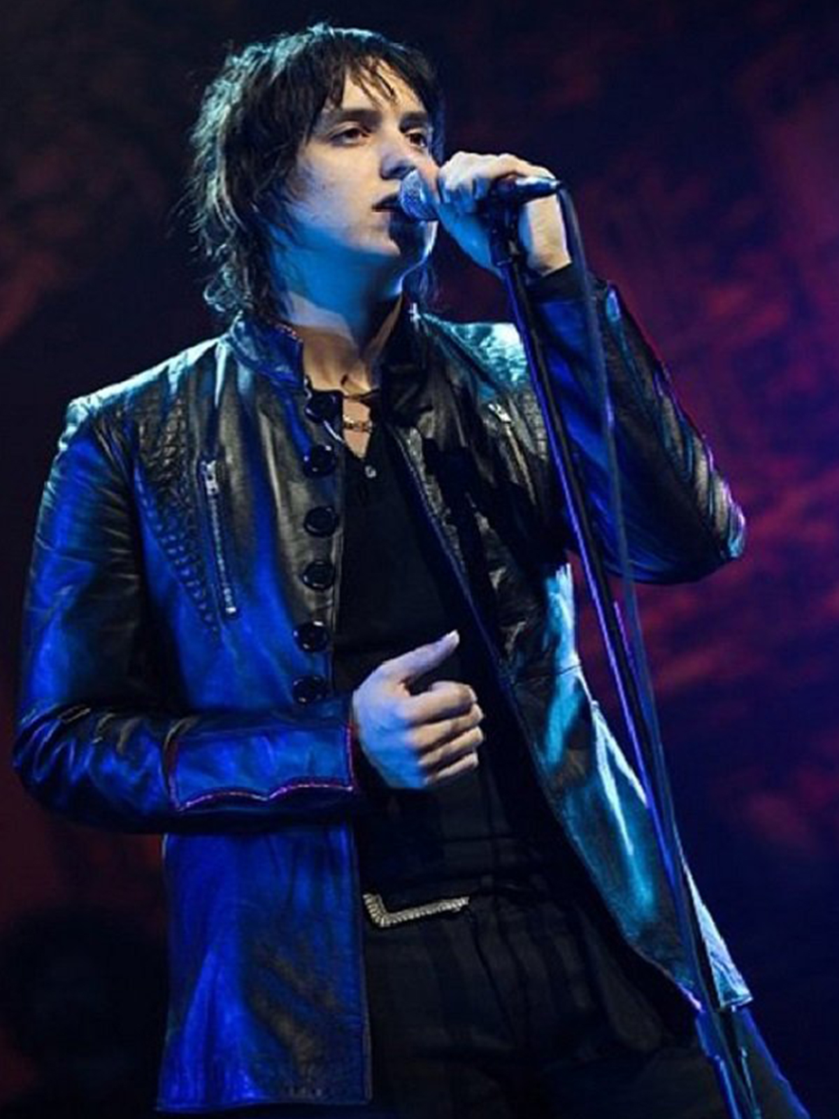 Julian Casablancas Stylish Leather Jacket