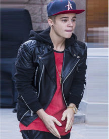 Justin Bieber Black Hoodie Jacket