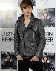 Justin Bieber Grey Leather Jacket