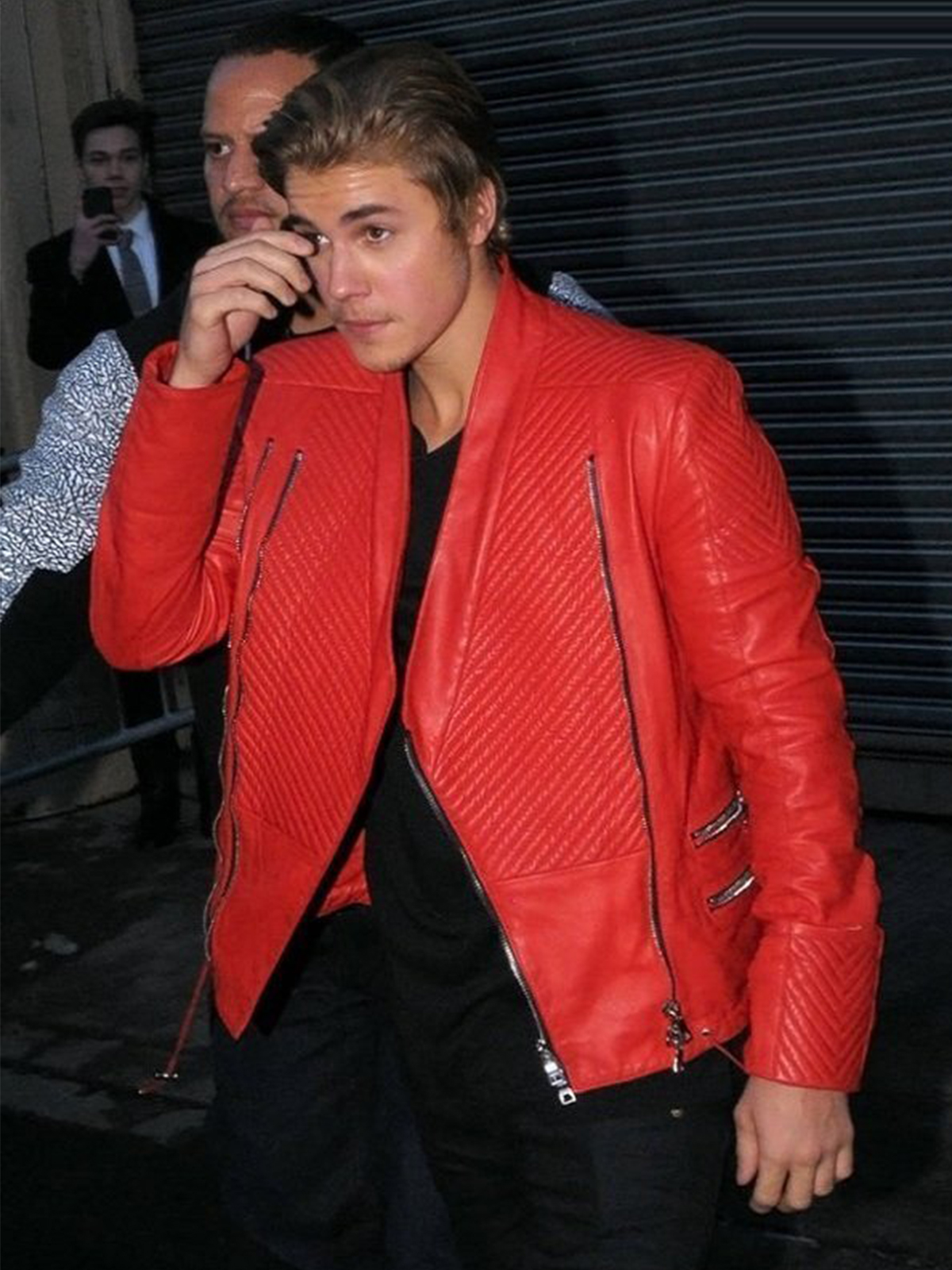 justin bieber red pants