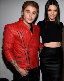 Justin Bieber Red Quilted Jacket